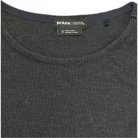 prAna Black Sleeveless Knit Fit & Flare Dress | Size Small - Picture 3 of 3